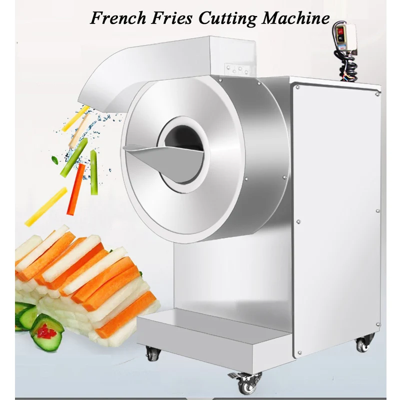 Electric French Fries Cutter Machine Potato Cutting Machine Automatic Industry French Fries Potato Chips Cutting Machine