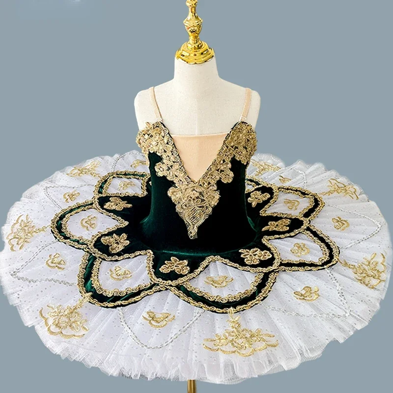 Tutu di balletto professionale Abbigliamento da ballo Ragazze Ballerina Vestito da festa Lago dei cigni Body da balletto Vestiti Costume da ballo di balletto principessa