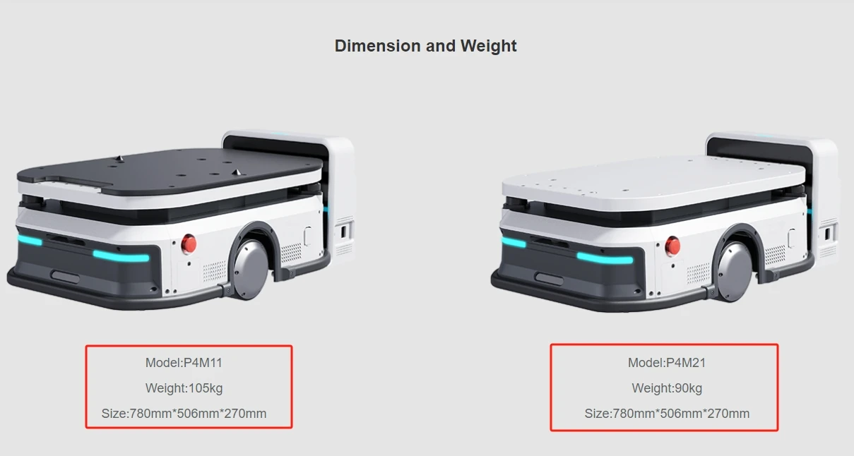SLAMTEC Phoebus P350 OpenAI Châssis de robot de qualité industrielle, plate-forme de développement de robot ROS de livraison industrielle (P4M11,P4M21)