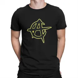 Anarchy Anarchist Symbols Ancap Tshirt Homme Men's Clothes Polyester T Shirt For Men