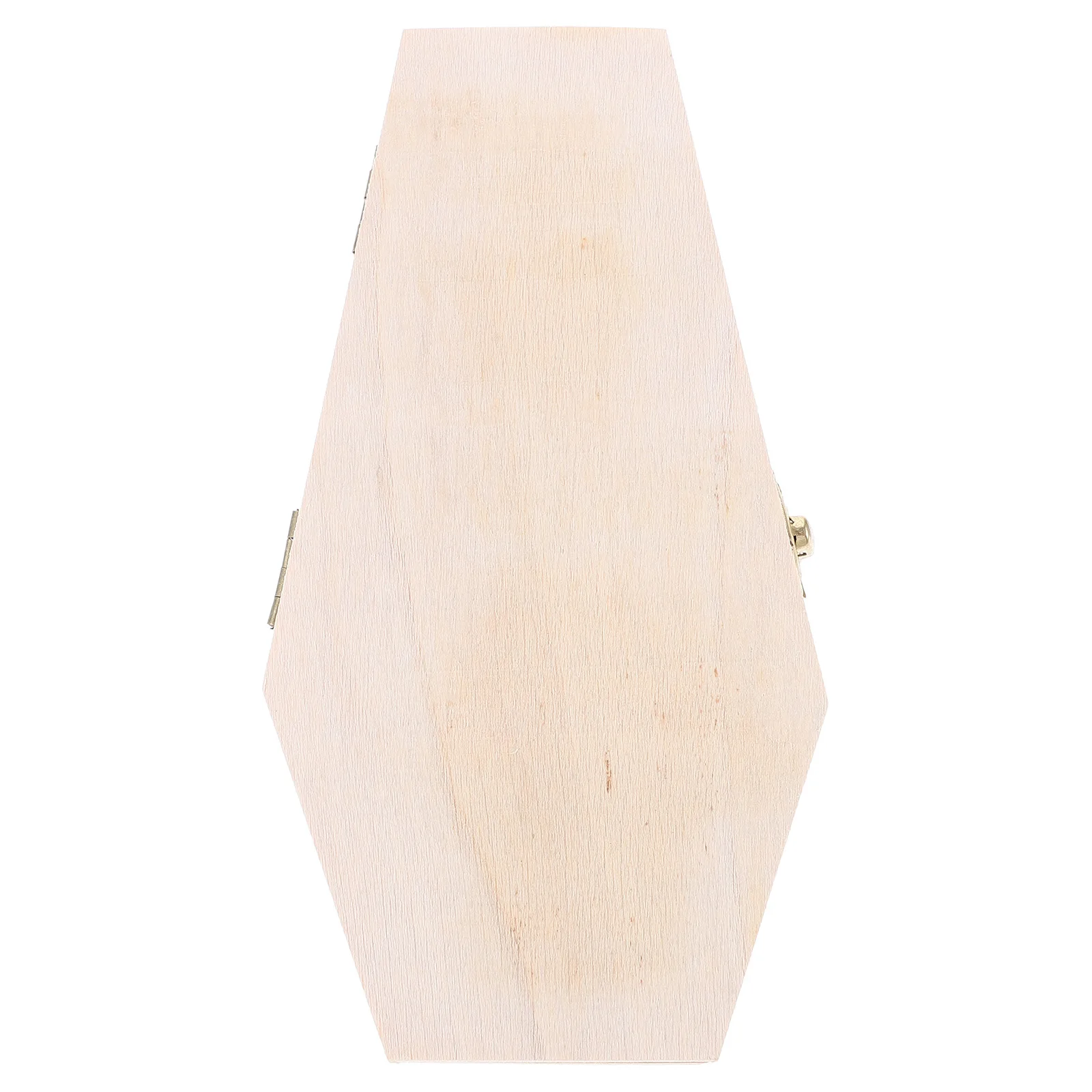 

Gothic Wooden Box Hexagon Shape Jewelry Storage Craft Boxes for Earring Ring Lightweight Long Use Natural Texture Practical