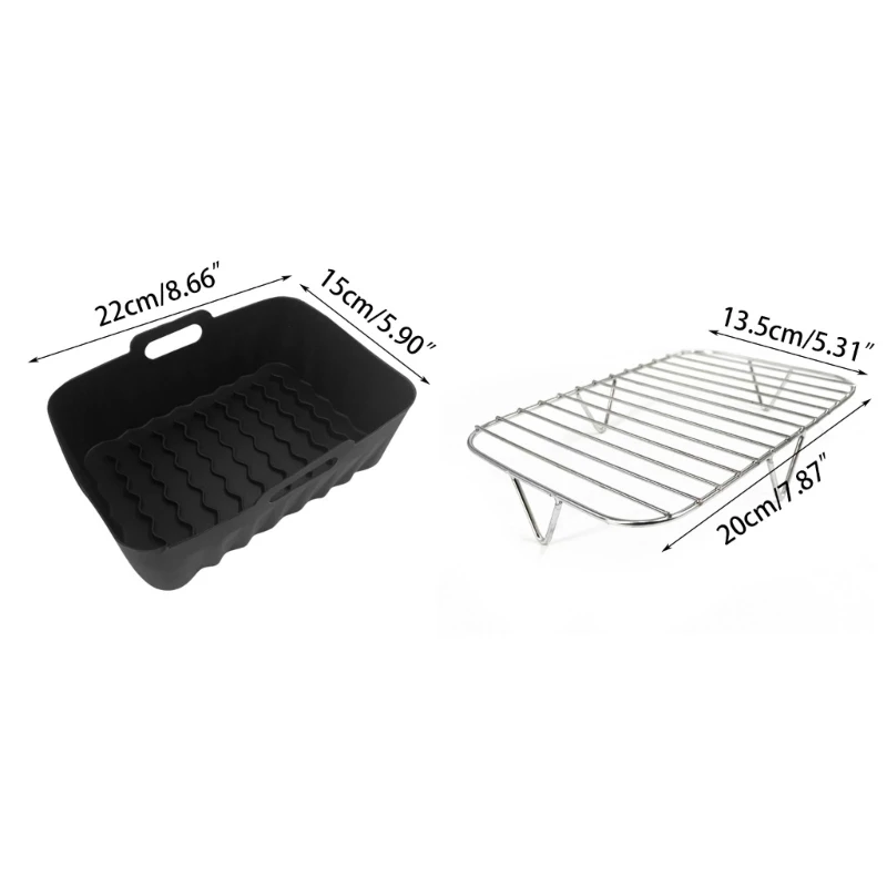 Panier friteuse à Air en Silicone, bol friteuse à Air, panier en Silicone pour friteuses à Air AF400UK, livraison directe