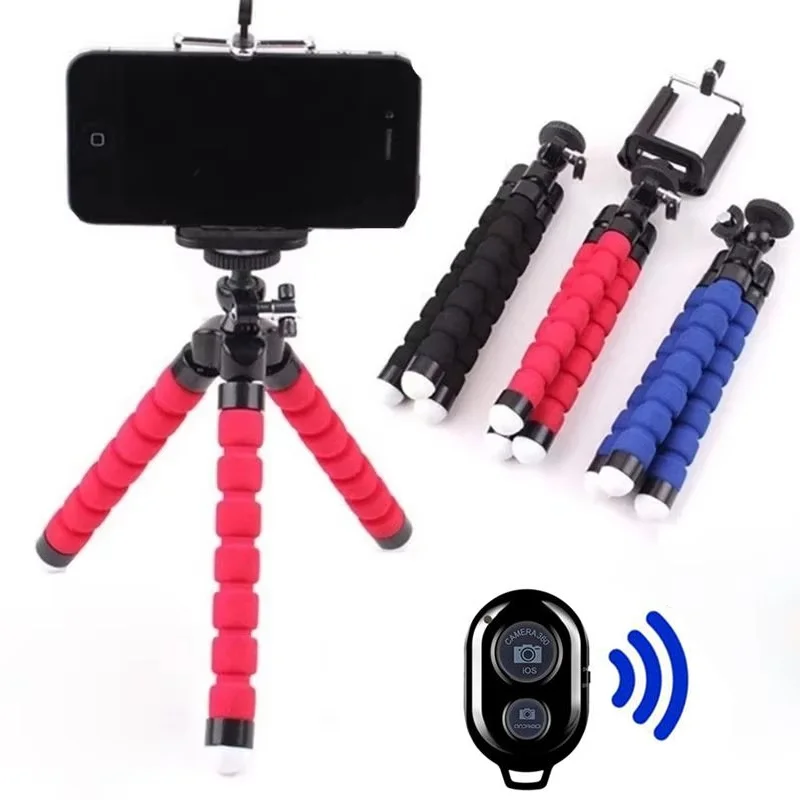 Universelles Handy-Stativ, Oktopus-Stativ, Einbeinstativ, Action-Kamera-Halterung, Webcam-Halter, Smartphone-Stativ für iPhone, Huawei