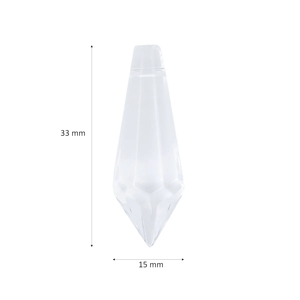 

12Pcs Clear Crystal Pendant Prisms Glass Chandelier Pendants 38Mm Reflective Hanging Crystals Wedding Decoration