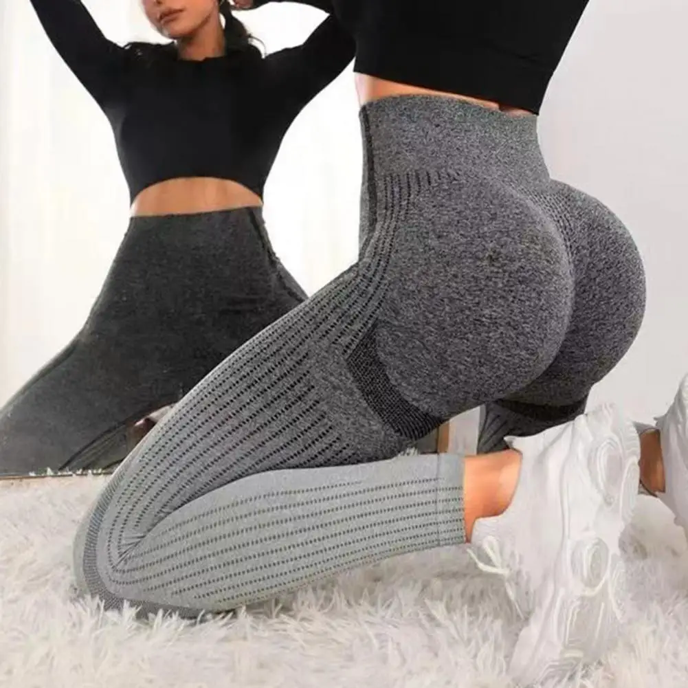 Leggings senza cuciture donna Butt Lift Yoga Leggings vita alta Fitness Running pantaloni Slim calzamaglia da palestra Stretch abbigliamento sportivo pantaloni da Yoga