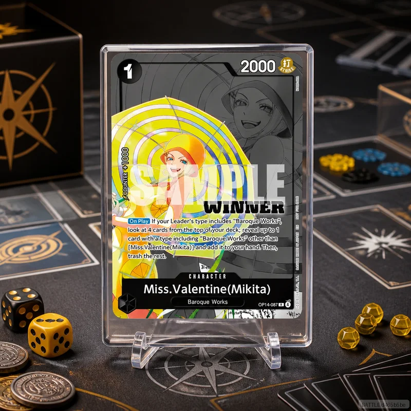 Miss Valentine (Mikita) OP14-087 en DIY One Piece OPCG Collection Cards Self Made Single Card Classic Game Anime Card Gift Toy