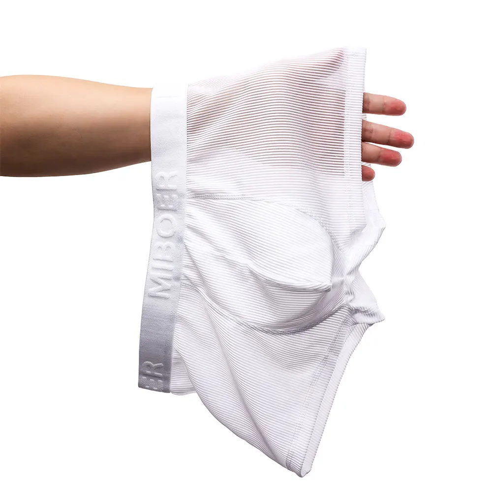Men's Quick Dry Breathable Briefs Lightweight Cool Breeze Sexy Solid Color Underwear Flat Angle Comfortable Ice Sensation Pants