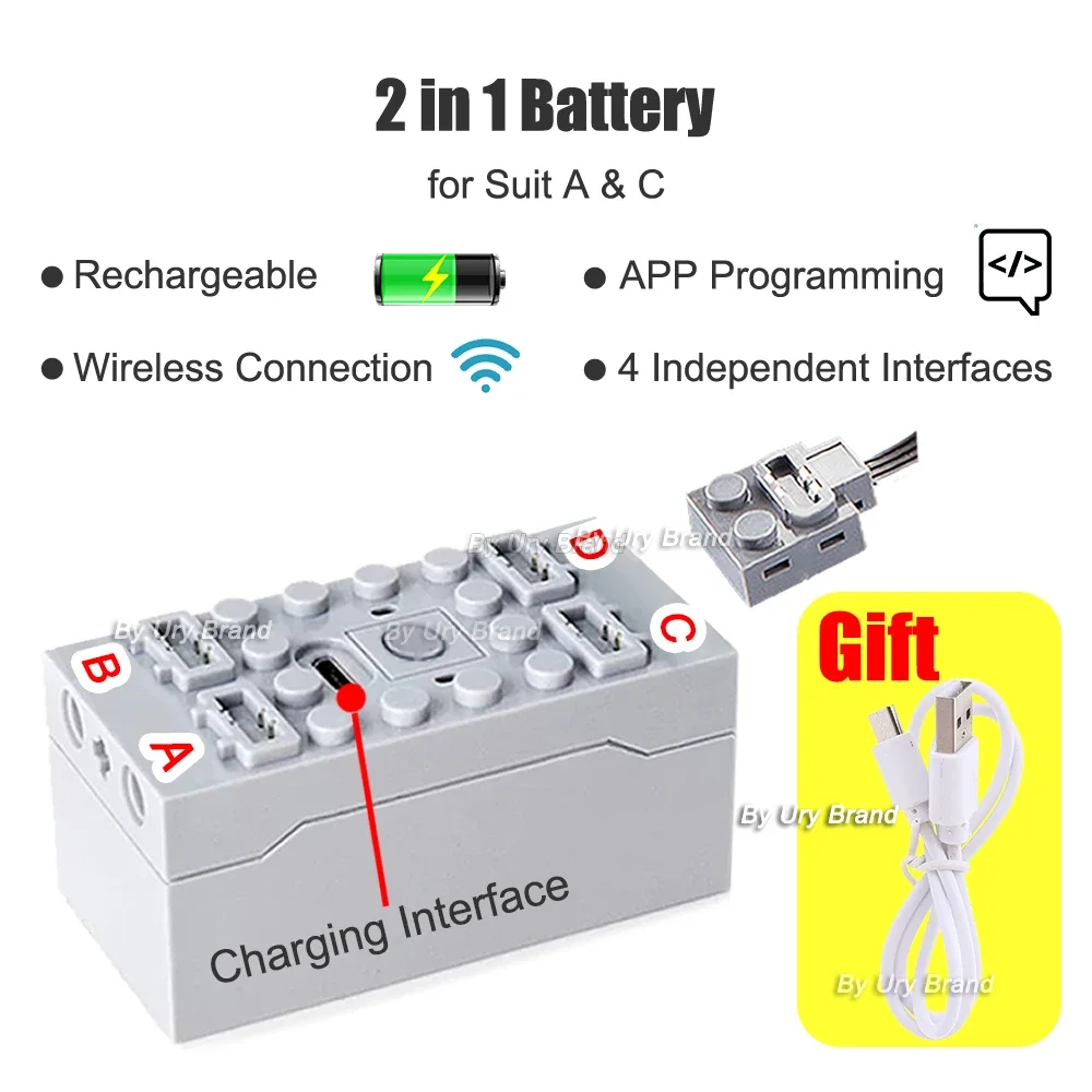 MOC Expert Technical Car Power Function Motor Parts 42143 42171 42096 42115 42141 SP3 APP Programing RC Li-Battery Blocks view 4