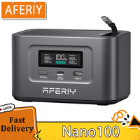 AFERIY Nano100 Portable Power Station, 100W 99.2Wh, Telescopic Type-C Cable, 1.5h Full Charge, 3000+ Cycles LiFePO₄ Battery