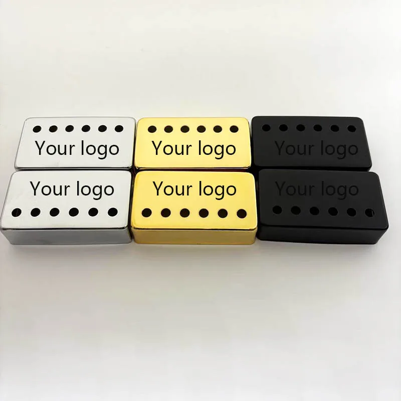 

LP EPI Electric Guitar pickup copper cover Logo customization 50mm/52mm Silver/Gold/Black