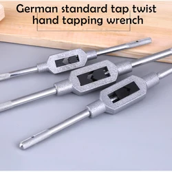 Adjustable Tap Wrench for Thread Tap Handle Steel Hand Taps Holder Tapping Reamer Tools M1-8/M1-10/M1-12