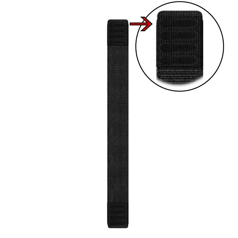 26 20 22mm Nylon Watch Band For Garmin Fenix 7X 6X Pro 7 7S 6 6S 5X 5 5S Plus/Venu 2 Plus Hook and Loop Quick Dry Strap