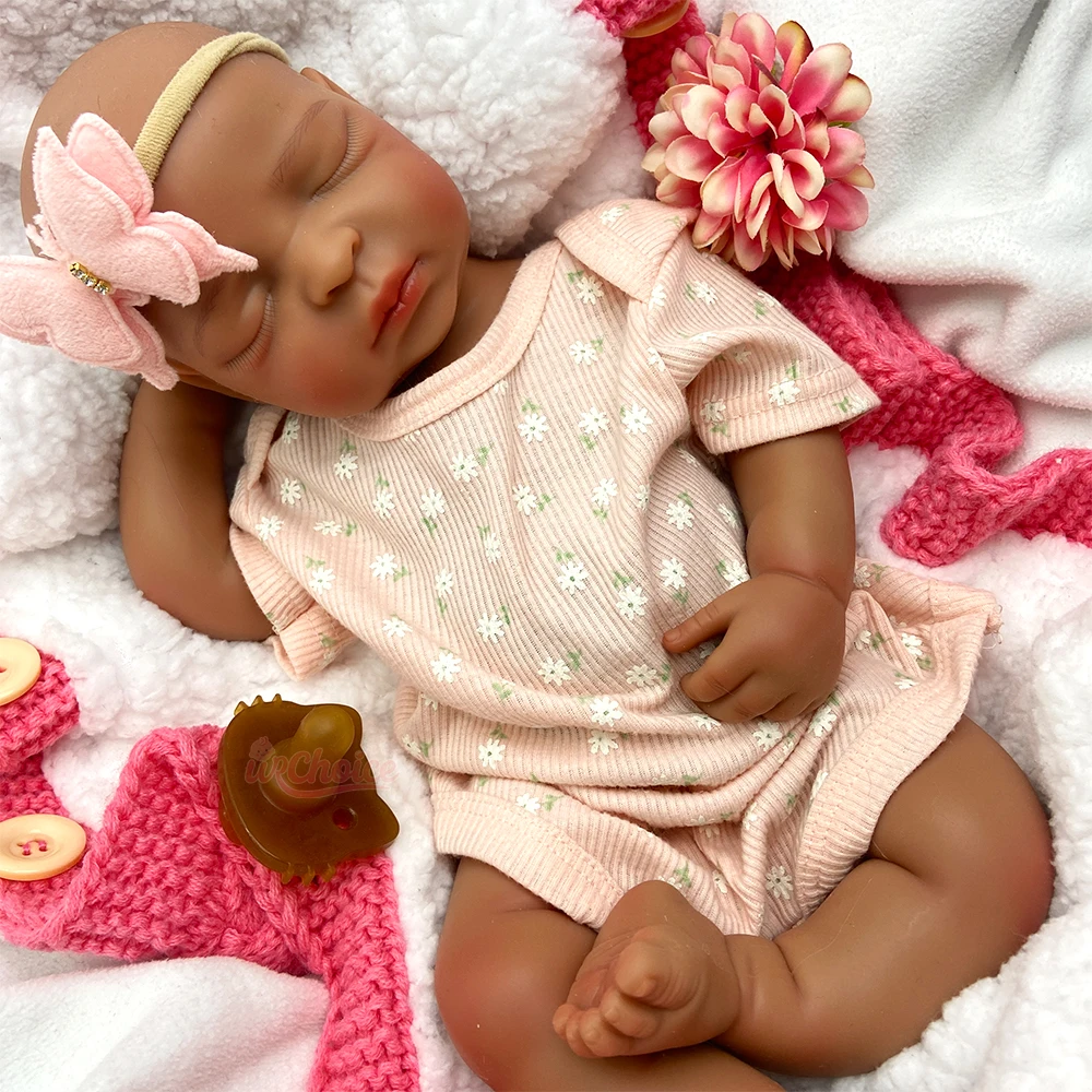 Open Mouth 17Inch Reborn Doll Unpainted/Painted Silicone Reborn Doll 3D Skin Tone Visible Veins Newborn Doll Collection Gift