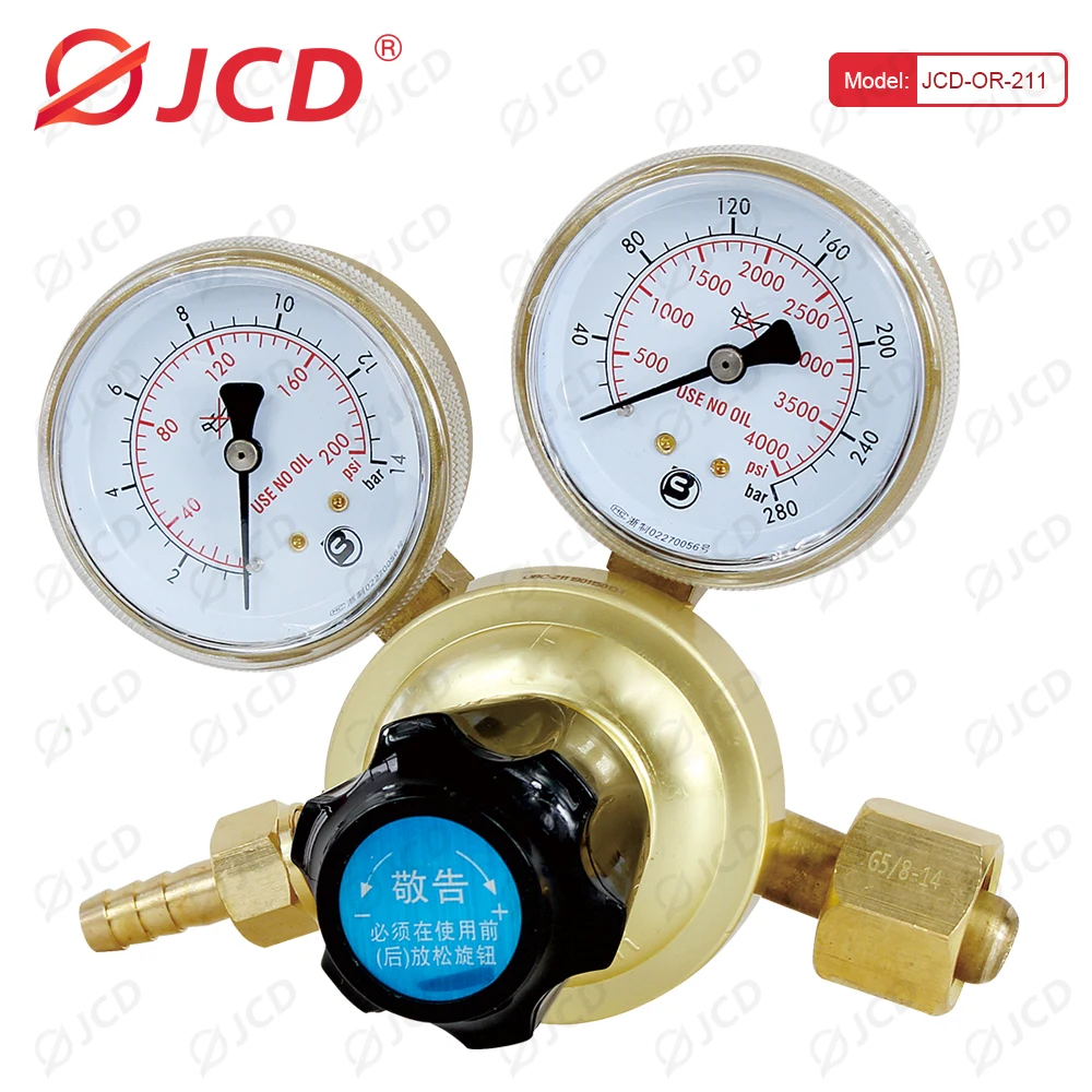 

JCD Argon Oxygen Acetylene Regulator Reducer Mig Flow Meter Pressure Gas Torch Cutting