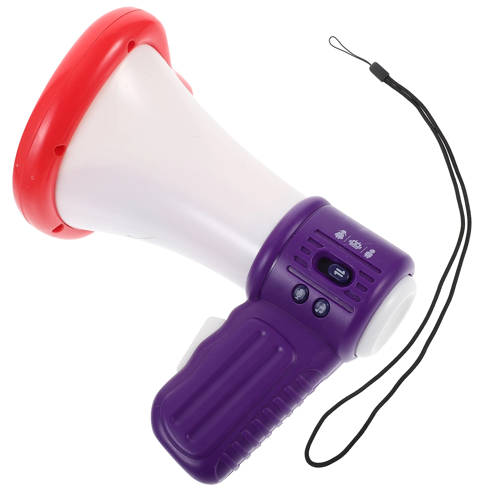 Megaphone Speaker Voice Funny Changing Portable Electric Trumpets Toy White Toddler