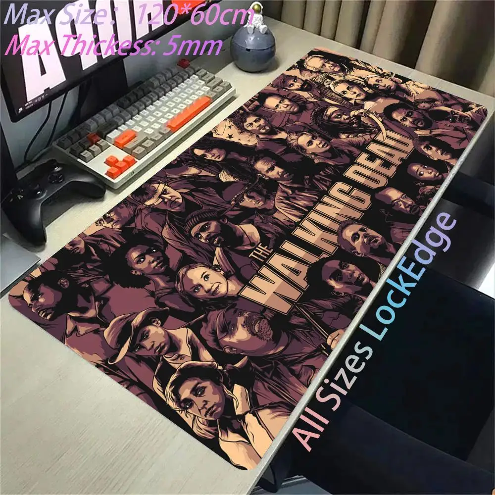 

Tv Show Fear The Walking Dead Mousepad Boy Pad Natural Rubber Gaming mousepad Desk Mat Size for Gameing 1200x600x5mm