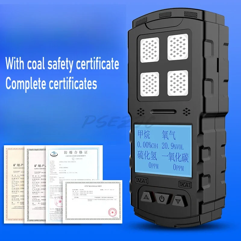 Mining Four in One Detector Coal Mine Toxic and Harmful Gas Alarm CD4 with Coal Mine Safety Certificate