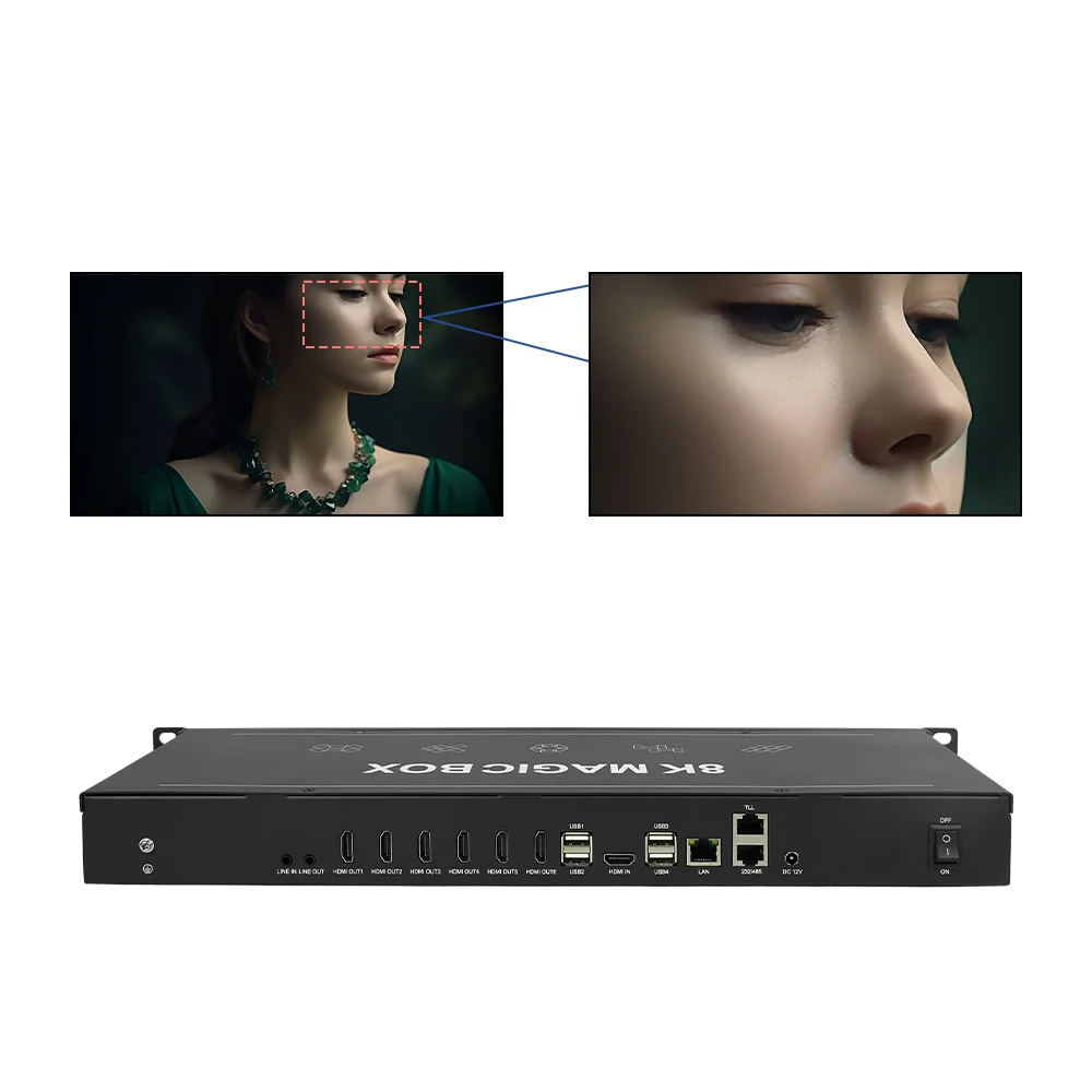 8K MAGICAL Splicing,BIT-VJ-106Pro, 1 in 6 Out, Magic Splicing Processor,multi-screen Splicing,point-to-point Display