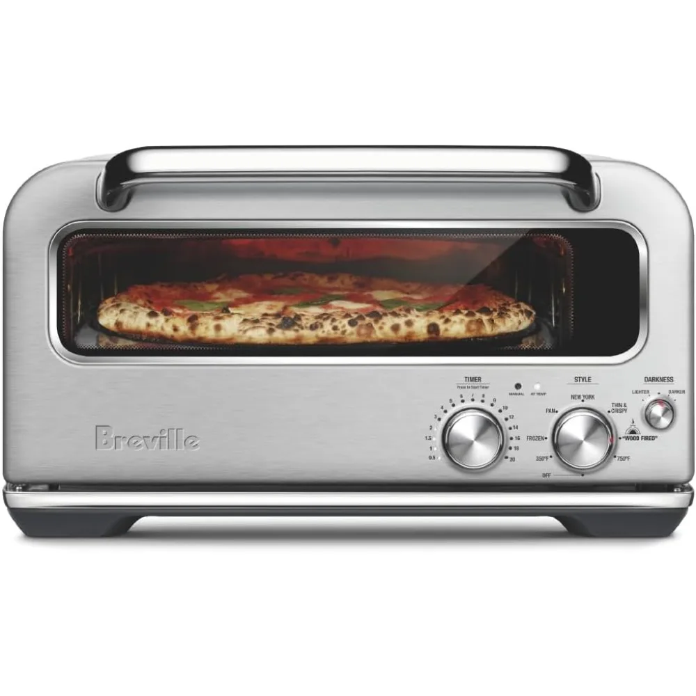 the Smart Oven Pizza Oven, Brushed Stainless Steel