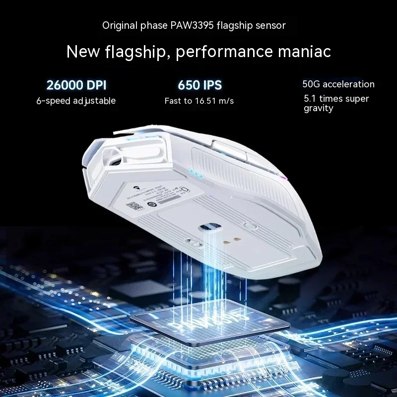 Imagem -05 - Tri-mode Wireless Bluetooth Mouse l8 Pro Ergonomia Leve 8k Return Gaming Acessório Jogos de Computador Homem Presentes