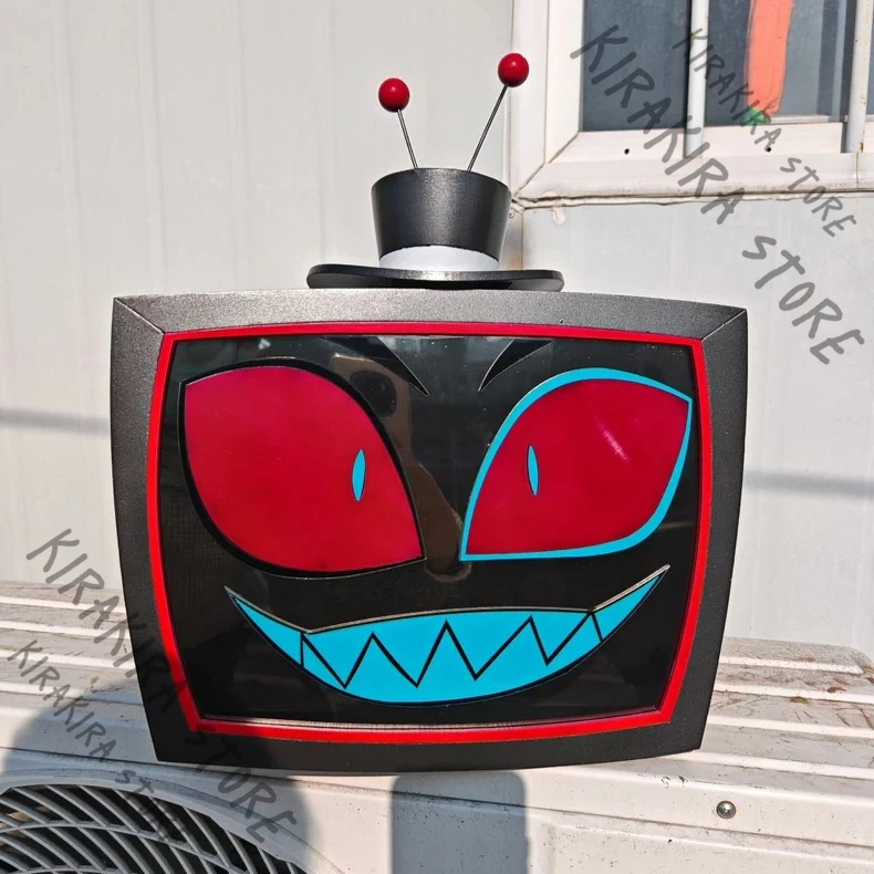 

Hazbin Hotel Vox Cosplay Costume Stage Property Anime Expo Helmet Armet Creativity Ornaments Three-dimensional expression