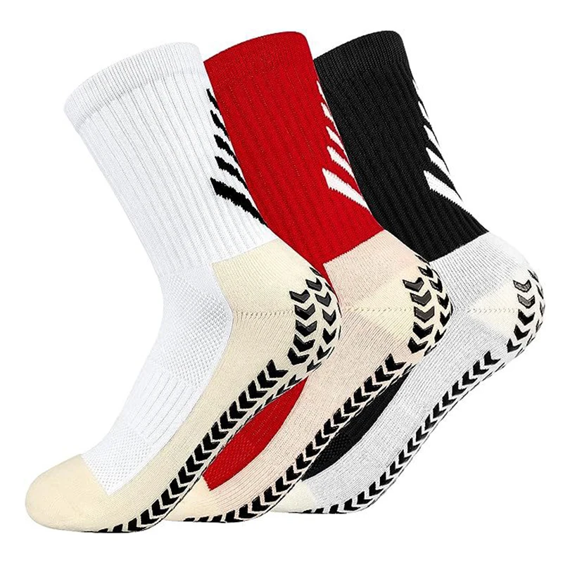 Soccer Grip Sport 2023 Casual New Socks Man Anti Slip Thickened Football Men's Socks Outdoor Running Cycling Mid Calf Socks