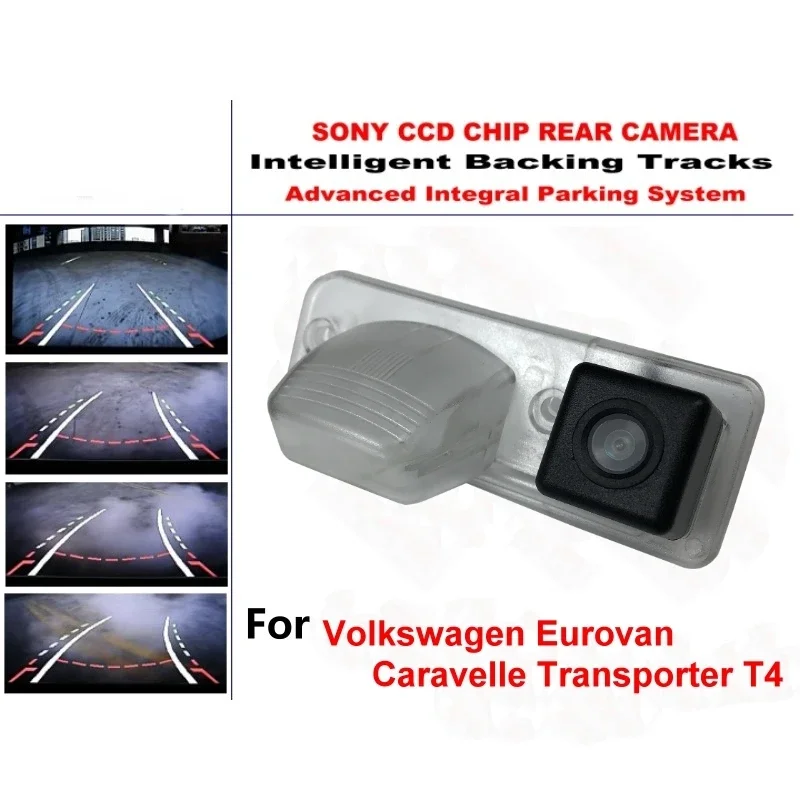 For Volkswagen VW Eurovan  Caravelle Transporter T4 Tracks Camera HD CCD Intelligent Dynamic Car Parking Rear View Camera