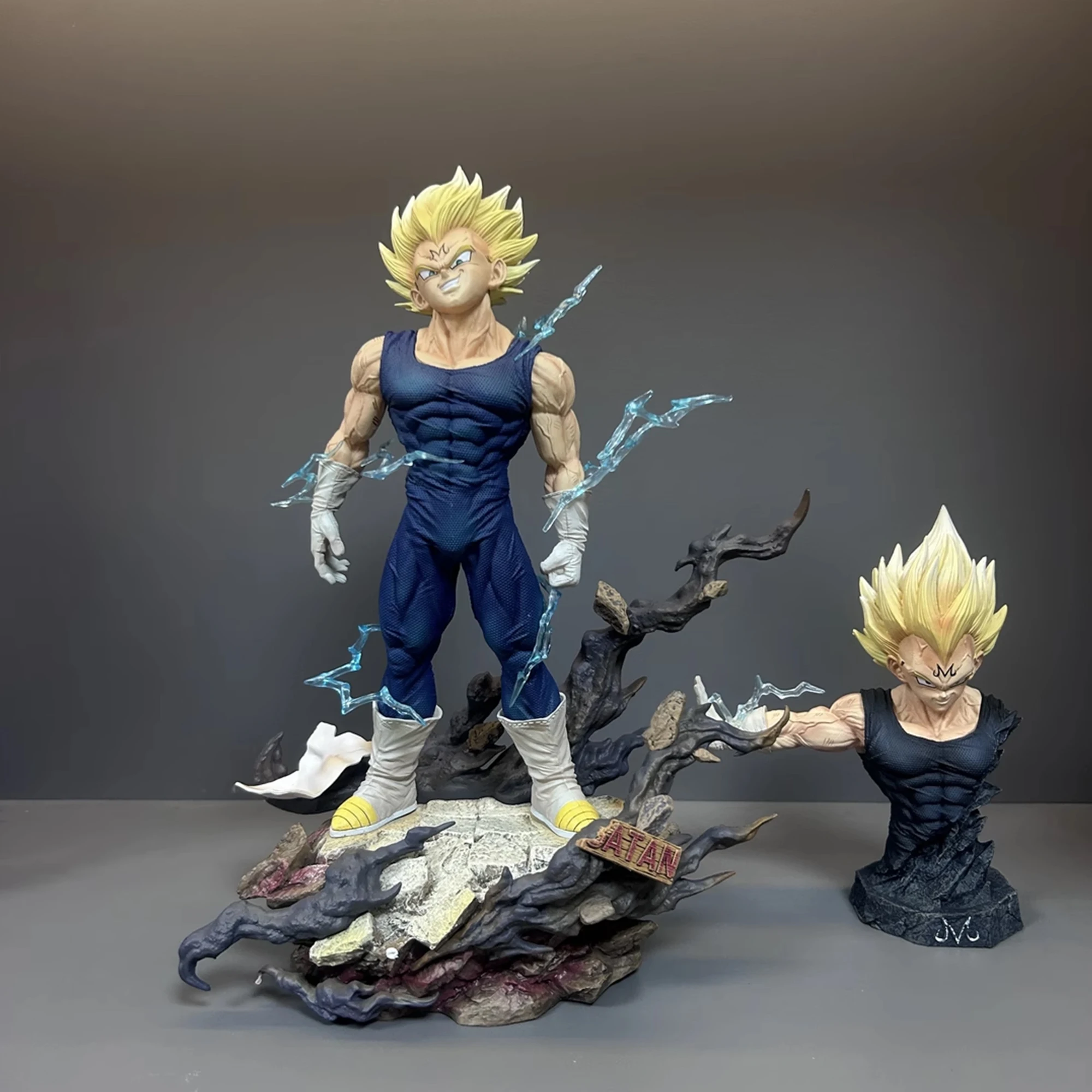 

33 см аниме Saiyan Vegeta Majin Фигурка Dragon Ball Z Bejita Фигурка Vegeta Super Hero Фигурка 2 головки Статуя из ПВХ Коллекция игрушек