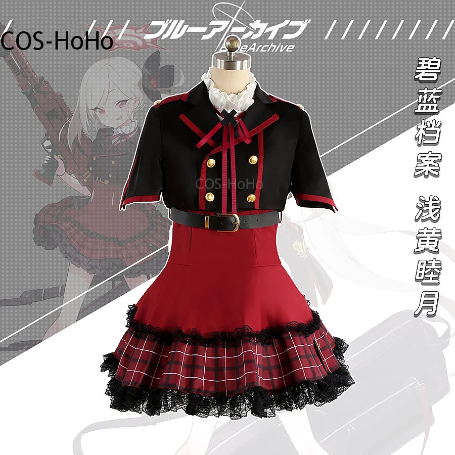 COS-HoHo Blue Archive Asagi Mutsuki Game Suit Elegant Lovely Dress Cosplay Costume Halloween Party Role Play Outfit Any Size