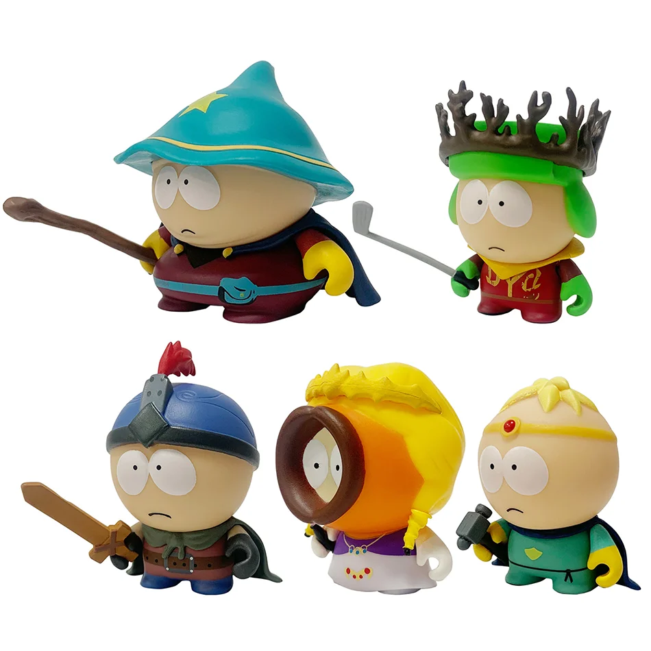 South Park Anime Figura Set, A Vara de Razoável, Kenny McCormick, Stan Marsh, Bonecas Adoráveis, Ornamentos de Banda Americana