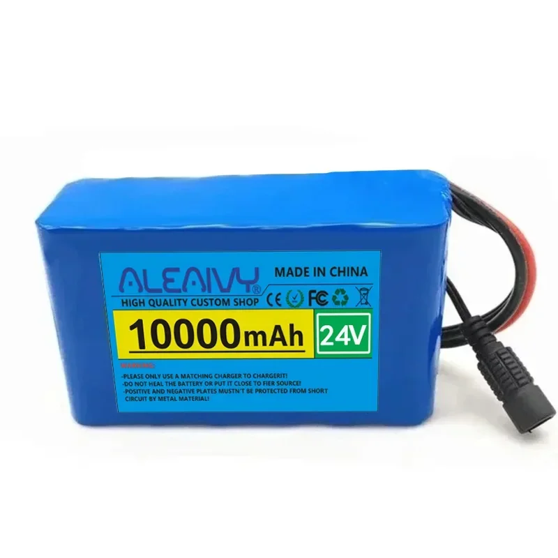 Batterie au Lithium Rechargeable 24V 10000mAh 6s2p 18650 avec panneau de Protection BMS batterie Lithium-ion avec chargeur
