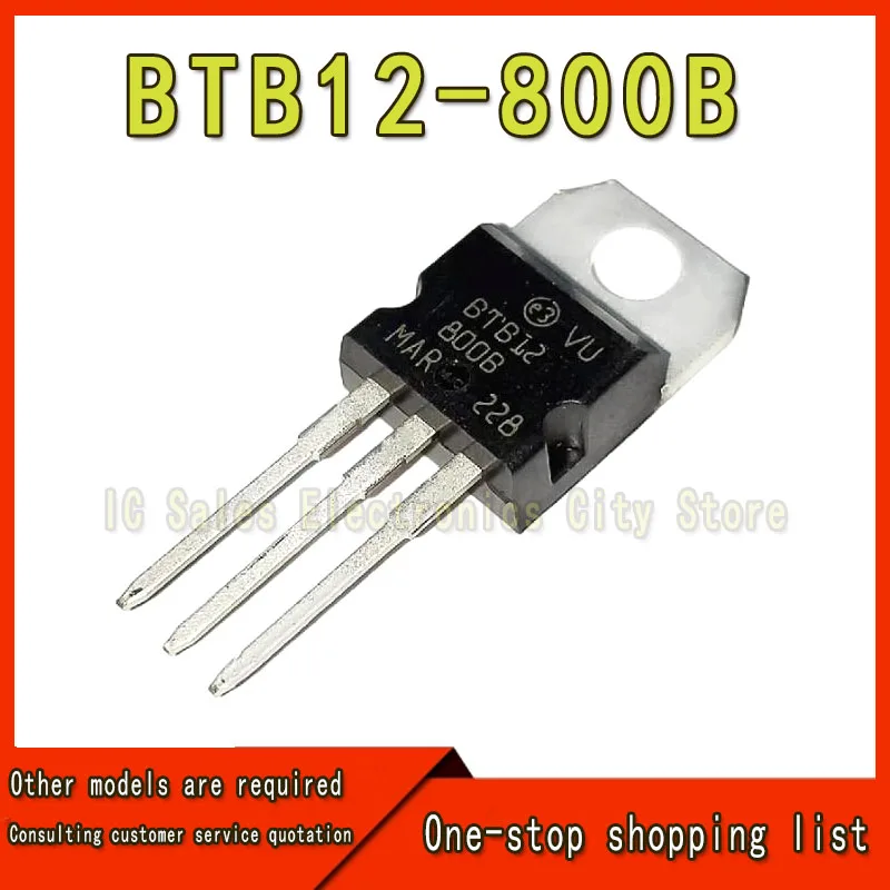 BTB12 piezas, BTB12-800B, BTB06-600B, BTB08-600B, BTB10-600B, BTB12-600B, BTB06, BTB06-800B, TO-220, 10 BTB08-800B
