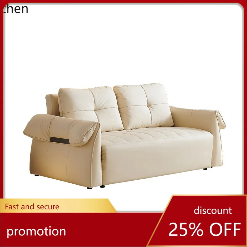 

ZML Sofa Bed Foldable Integrated Dual-use Small Apartment Modern Minimalist Living Room Double Sofa