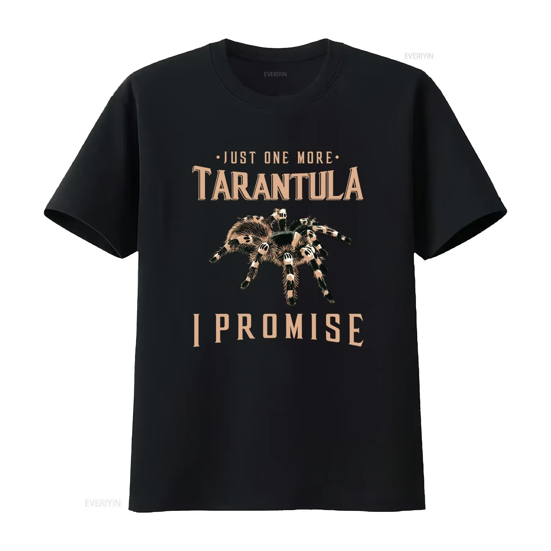 Men'S Women'S Tarantula Spider T Shirt Bold Just One More I Promise Print with Realistic Design Casual Round Neck All vintage