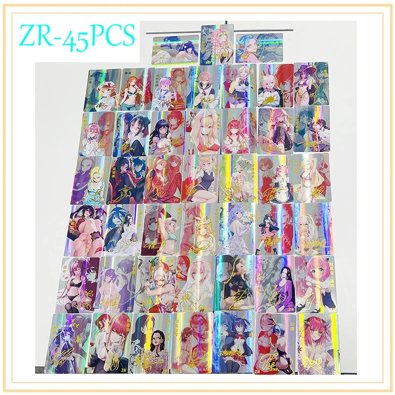 45Pcs/set Goddess Card Marnie Kitagawa Marin Boa Hancock Ram Anime Characters Collection Flash Card Cartoon Toys Christmas Gift