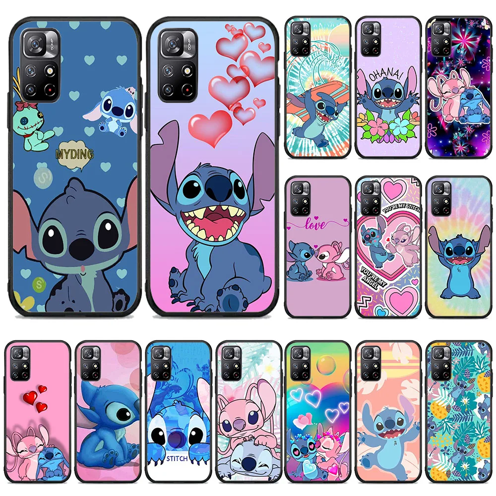 BW-33 Love Stitch Soft Silicone Case For Moto Edge 20 30 S G42 G G52 E32 G9 G10 G G100 E7 E7i Lite Pro Play Power