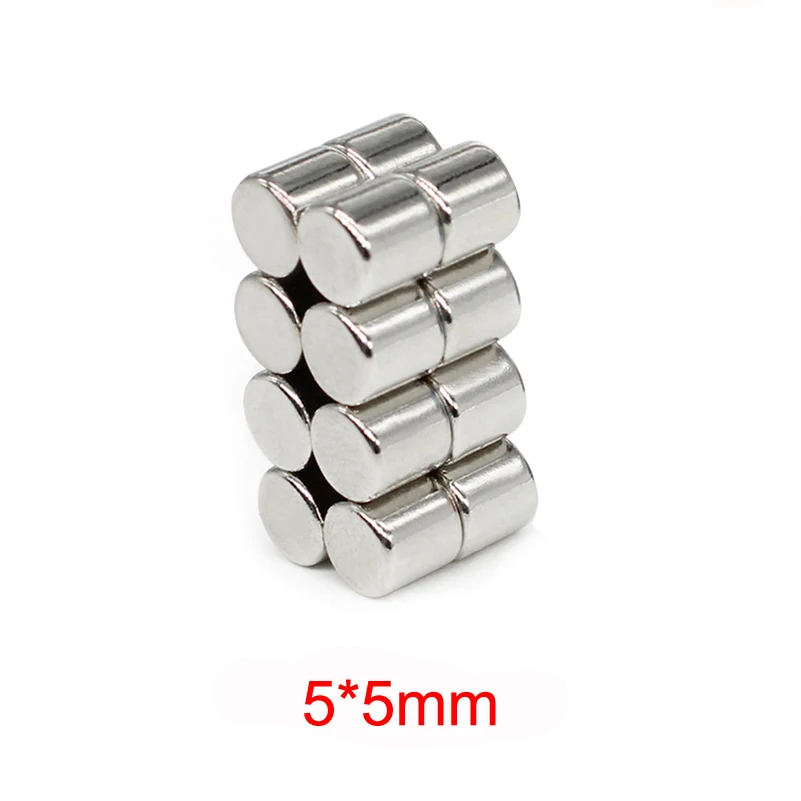 50/100/pcs 5x5mm neodym magnetem ndfeb kolo super sytý silná trvalý magnetický imanes disk ledničku magnetem