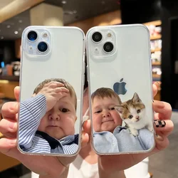 Funny Babaite Hasbulla Phone Case for IPhone 11 12 13 14 15 16 Pro Max Mini SE20 XS MAX X 7 8 Plus Fundas Transparent Soft Cover