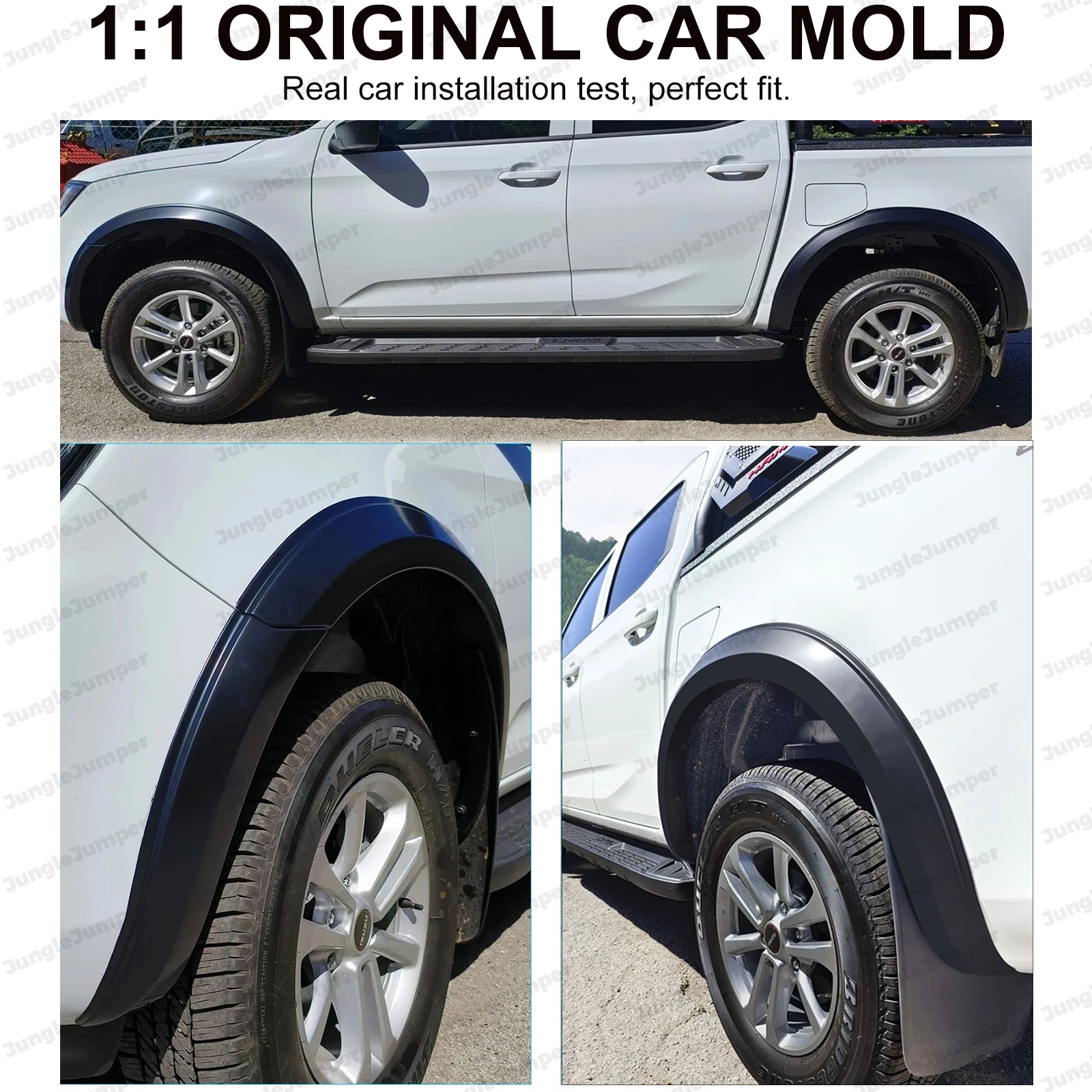 OEM Style Slim Fender Flares Wheel Arch For ISUZU D-max Dmax 2020 2021 2022 2023 Mudguards Double Cab Car Exterior Accessories