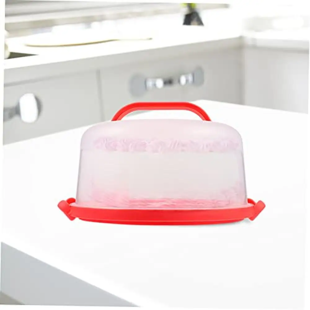 Cake Transporter Pastry Carrier Holder with Handle and Dome Cover Lightweight and Portable Desserts Holder Bakeware Mini Stand