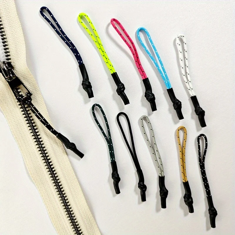 20pcs 2.95inHeat shrink tube rope Clothing bag rope Tail rope head rope knot sleeve rope