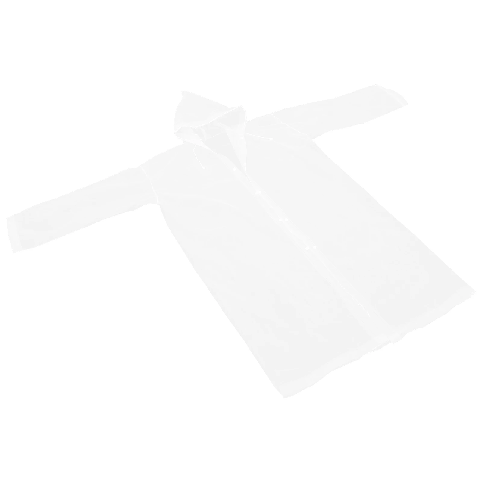 

Frosted Raincoat Poncho Waterproof Adult Hood Transparent Lightweight Durable Reusable Fast Dry Compact Foldable Outdoor