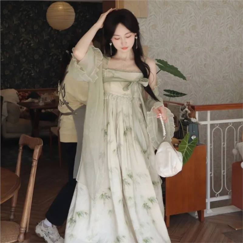 Chinese Style Slimming Improved Han Dress for Women New