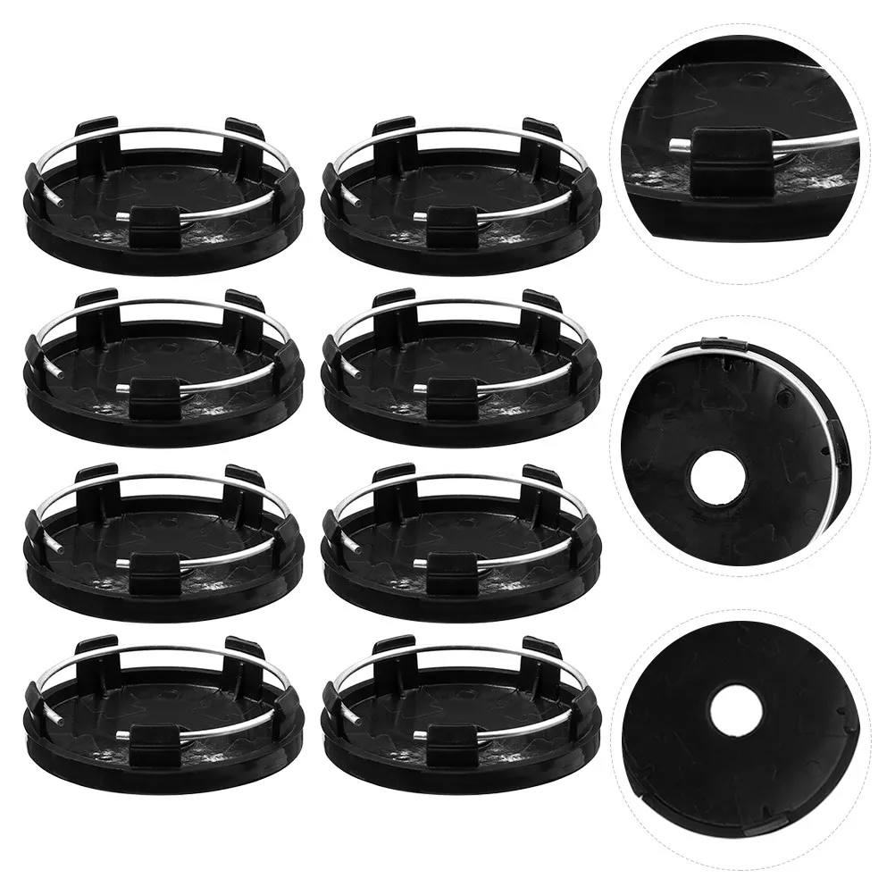 8Pcs Wheel Center Hub Caps Plastic Universal Durable Auto Rim Cover Resistant to Heat Impact Scratch Wheel Center Hub Caps