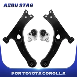 AzbuStag 4Pcs Front Lower Control Arm Ball Joint Suspension Kit for TOYOTA COROLLA CELICA 2001 2002 2003-2008 19205304