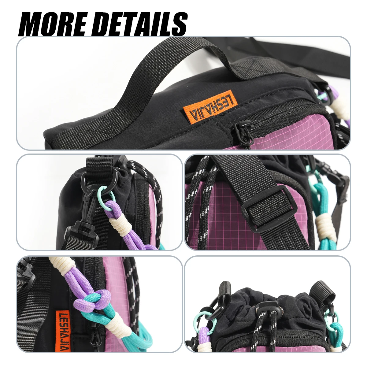 Dopamine Crossbody Wasserflaschentasche 2026 Neues Modell Tragbare Große Kapazität Handytasche Wasserdichte Wasserflaschentasche für Studenten – Detail 7