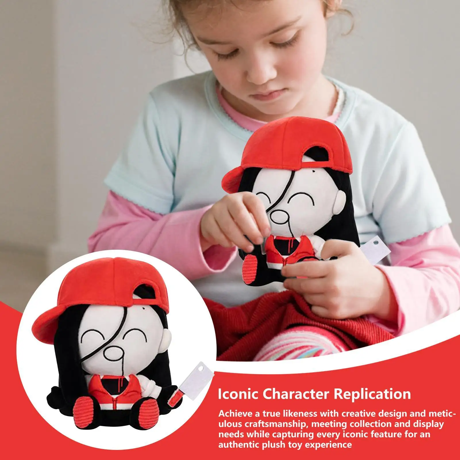 ألعاب قطيفة على شكل شخصية كرتونية لعبة دمية رفيق محشوة لطيفة لمحبي الفتيات وأعياد الميلاد وعيد الميلاد وحضانة المنزل بجانب السرير وسطح المكتب #3