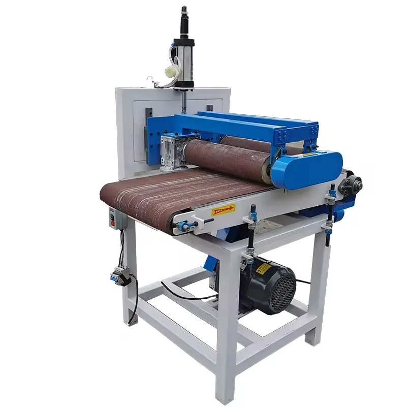 Automatic Feeding Woodworking Drum Sander for Wood Door Surface Grinding and Polishing