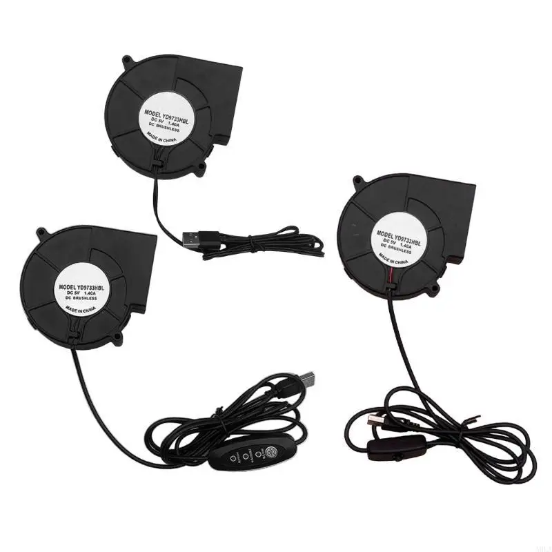 Quạt quạt thổi USB A9LA với công tắc cho máy in 3D BBQ Grill
