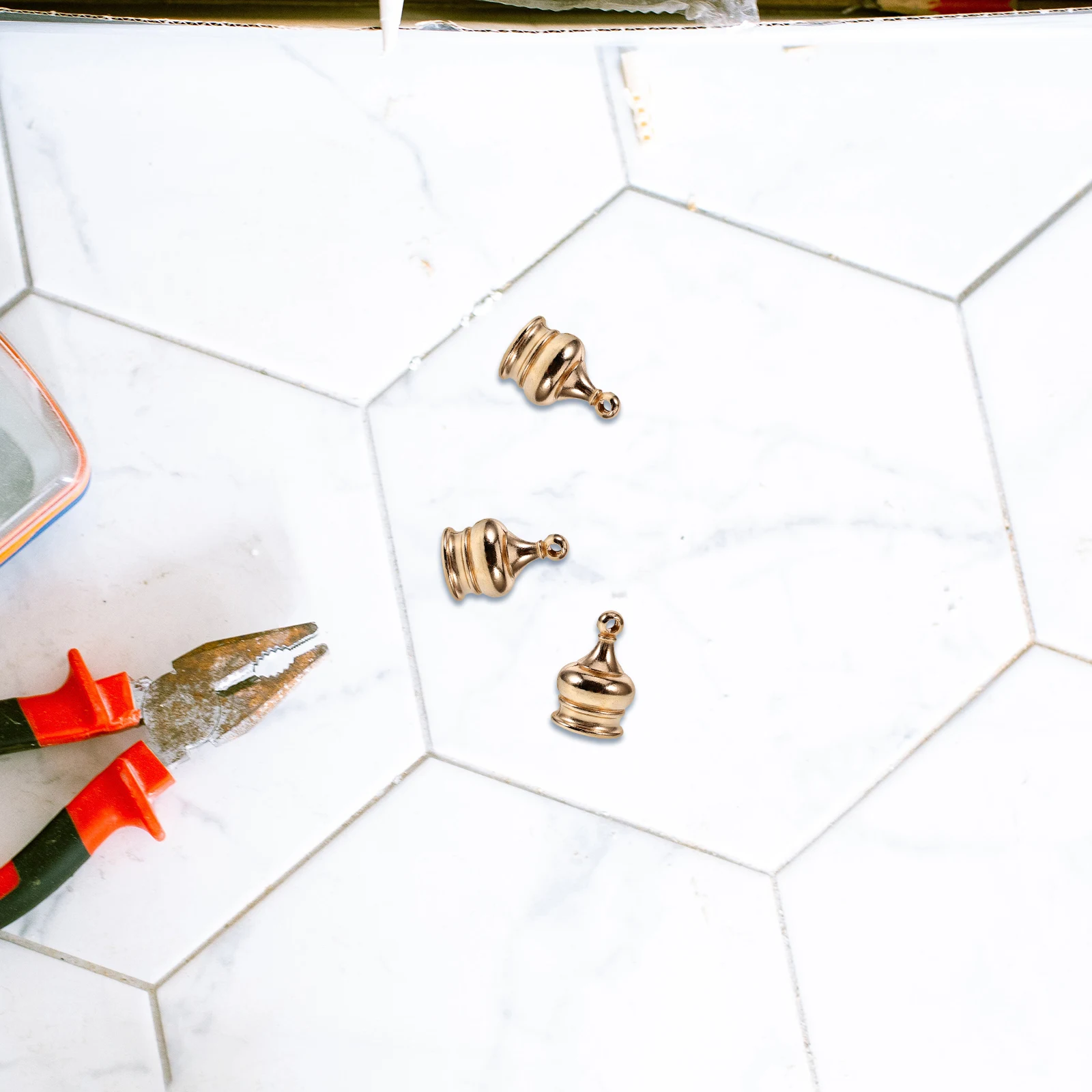 

10pcs Metal Lamp Finials Decorative Screw Caps Vintage Light Knob Parts For Table Floor Lamps Home Decoration Lamp Shade